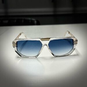 Stylish Cazal Clear Gold and Blue Sunglasses